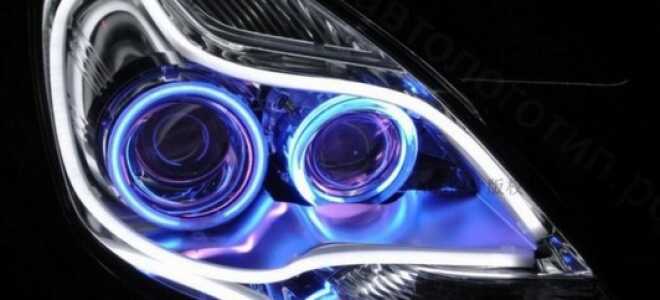 Светодиодная лента для фар установка в фару и на фару