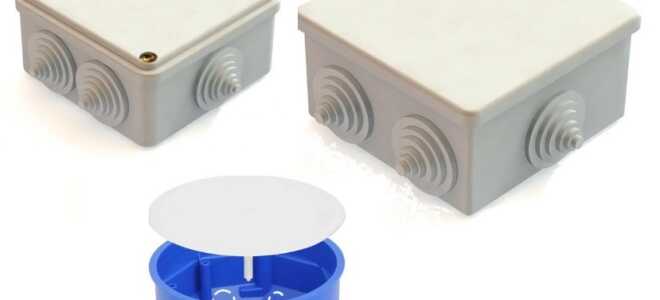 Распределительные коробки: конструкция и виды