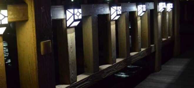 Освещение забора: основные этапы, фото, схема, установка