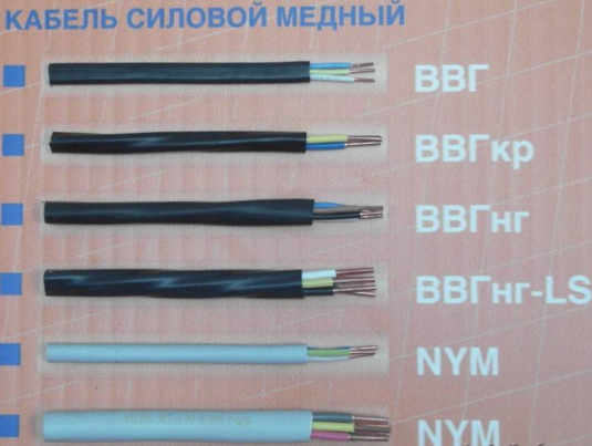 разнновидности Кабель ВВГ