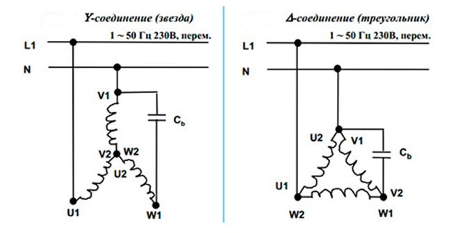 Подключение звездой и треугольником