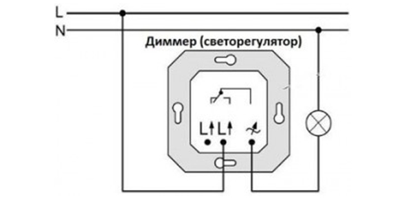 Схема подключения взамен простого выключателя