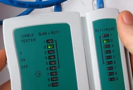 Профессиональное тестирование качества обжимки сетевого кабеля Тестирование сетевых кабелей