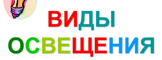 виды освещения