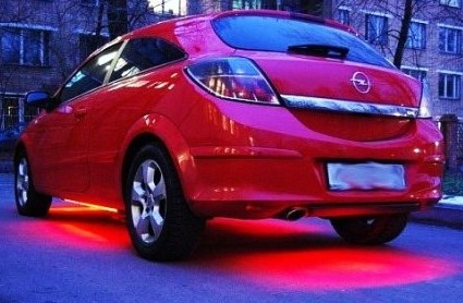 готовый вариант светодиодной ленты в авто