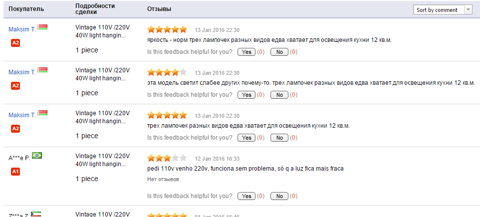 отзывы о китайских лампах