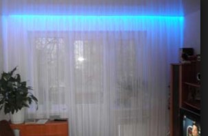 подсветка штор светодиодной лентой